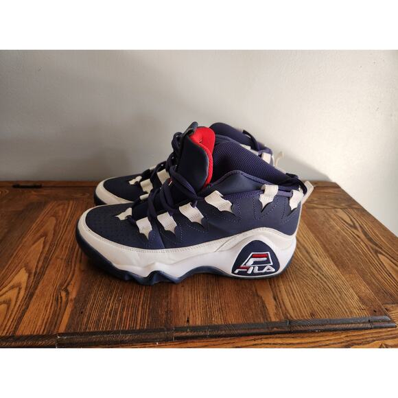 RARE Fila 95 Grant Hill 1 OG Navy Blue White Red 1VB90071-464 Size 8 EUC - Picture 1 of 12